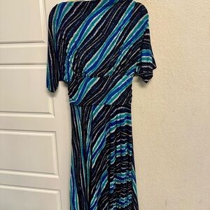 Tracy Reese blue striped dress from Anthropologie.